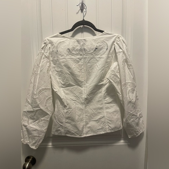 7 for all Mankind
Women’s size Small
NWT
White Eyelet Long Sleeve Top - Picture 2 of 3